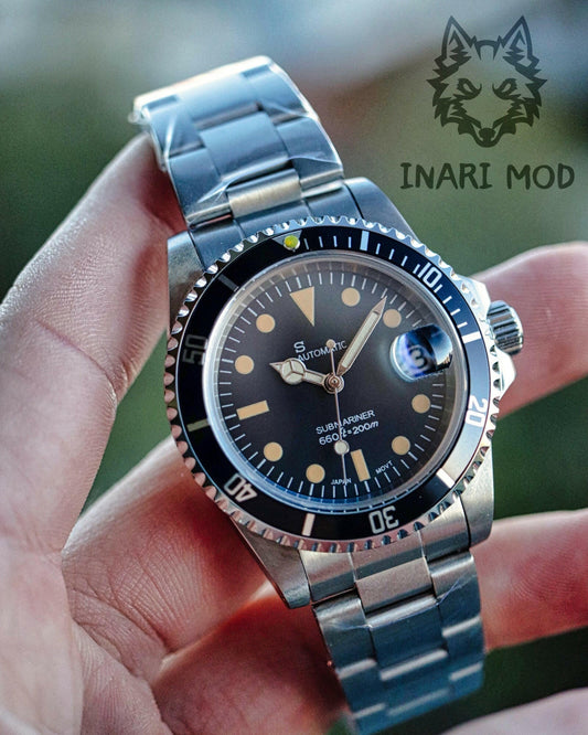 Seiko Mod Submariner Vintage Acier from Inarimod for just 279.90€