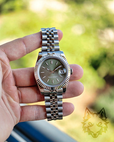 Seiko Mod Datejust Green