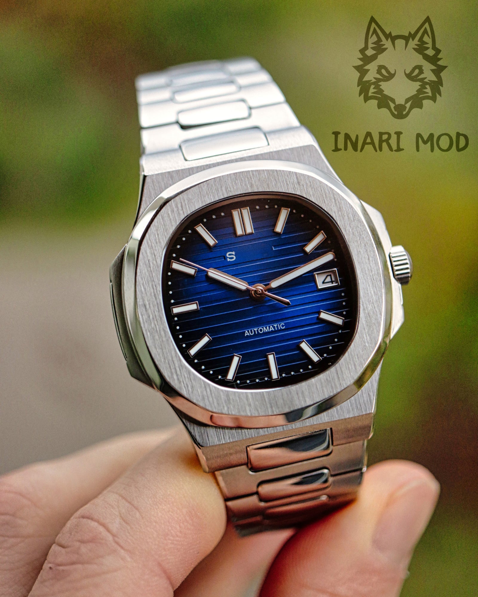 Seiko Mod Nautilus Blue from Inarimod for just 299.90€